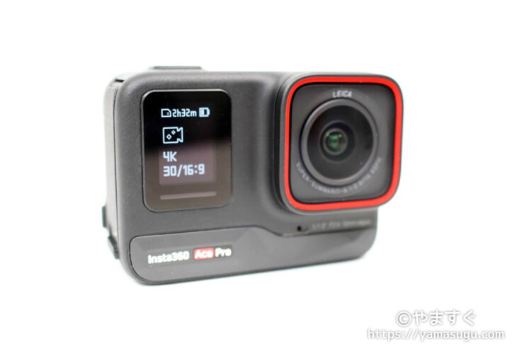 Insta360 Ace Proの前面液晶