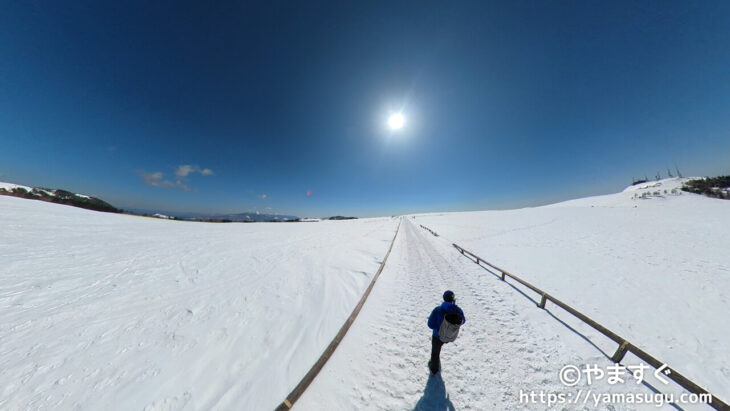 Insta360 ONE X2で雪山を撮影