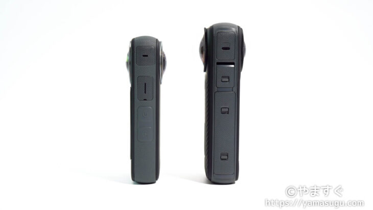Insta360 X3(左)とX4(右)