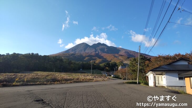 百沢スキー場から見た岩木山