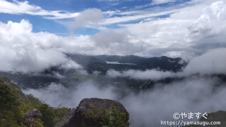 金時山山頂から見える景色